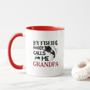 Mug Mon ami de pêche m'appelle grand-père, cadeau