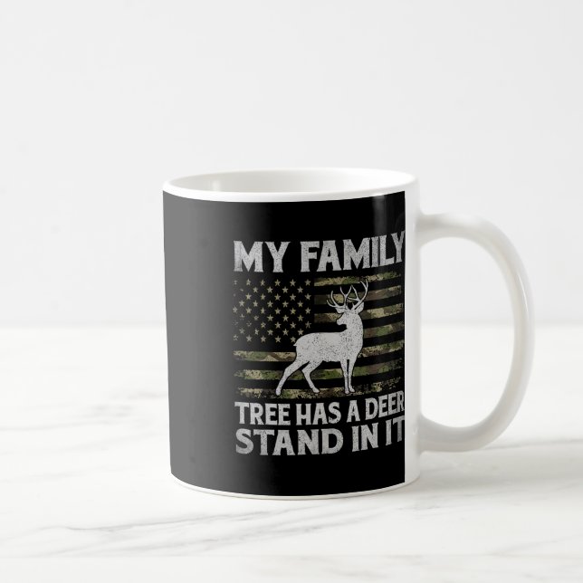 Mug Mon Arbre Familial A Un Deer Stand Dans Il Chasse  (Droite)