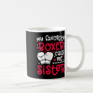 Mug Mon Boxer Favori M'Appelle Soeur Boxing Soeur Bo