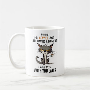 Mug Mon Café Et Moi Avons Un Moment Drôle Chat