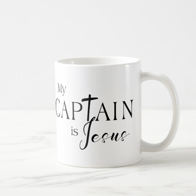 Mug Mon capitaine est Jésus (Droite)