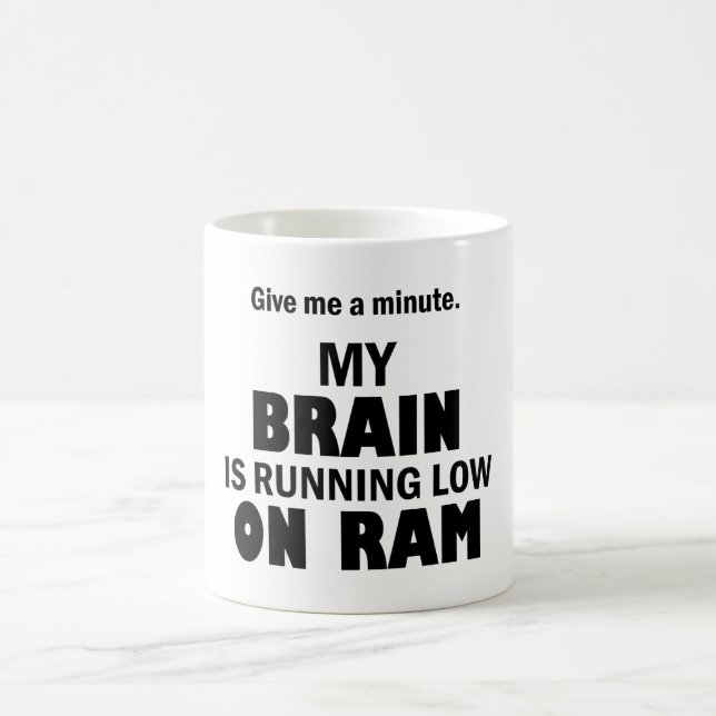 Mug Mon cerveau est à court de bélier - Drôle humour t (Centre)