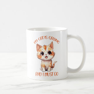 Mug Mon Chat Appelle Un Chat Orange Cute