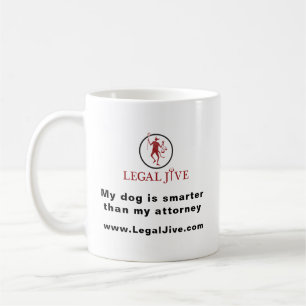 Mug Mon chien est plus intelligent que mon avocat tass