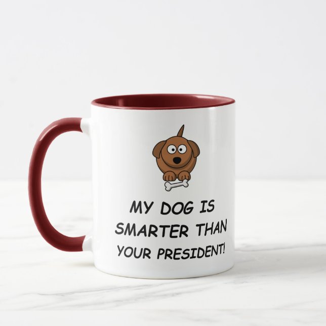 Mug Mon Chien Est Plus Intelligent Que Votre Président (Gauche)
