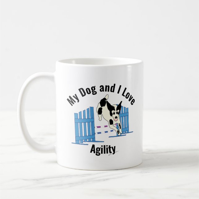 Mug Mon chien et moi aimons l'Agility Mutt (Gauche)