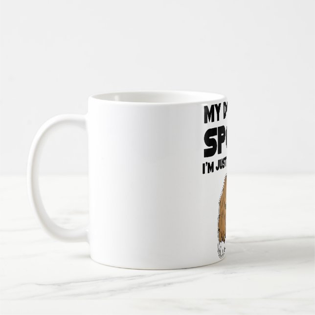 Mug Mon chien n'est pas gâté Cavalier roi Charles Espa (Gauche)
