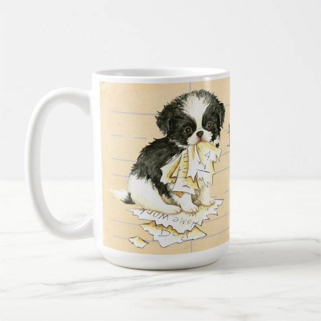 Mug Mon Chin Japonais A Mangé Mes Devoirs (Gauche)