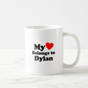 Mug Mon coeur appartient à Dylan