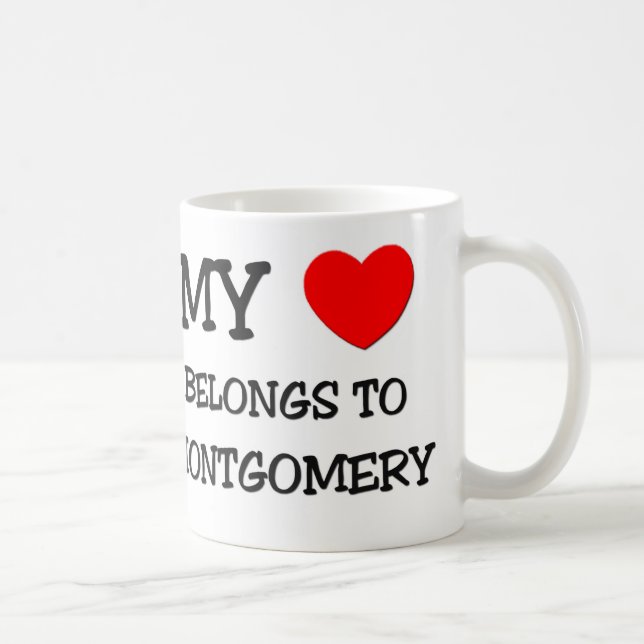 Mug Mon coeur appartient à MONTGOMERY (Droite)