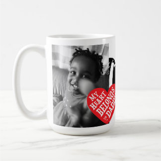 Mug Mon coeur appartient au cadeau de fête des pères