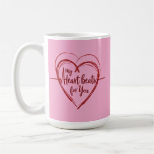 Mug Mon coeur bat pour vous
