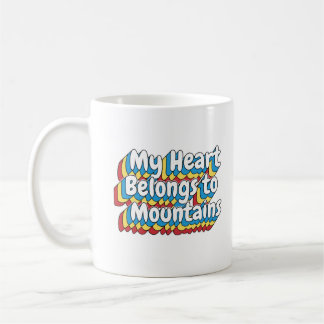 MUG MON COEUR EST À LA MONTAGNE
