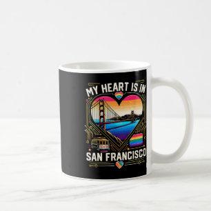 Mug Mon cœur est à San Francisco Souvenir Golden Gate 