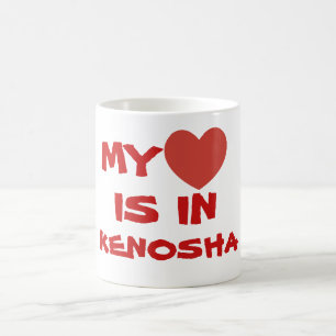 MUG MON COEUR EST DANS KENOSHA