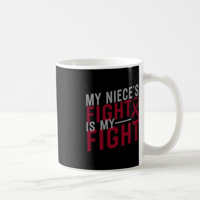 Mug Mon combat de nièce est mon combat contre l'anémie (Droite)