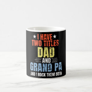Mug Mon Dieu m'a donné deux titres Papa et grand-père
