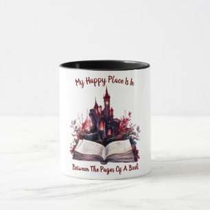 Mug Mon Endroit Heureux Est Entre Les Pages D'Un Livre