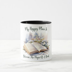 Mug Mon Endroit Heureux Est Entre Les Pages D'Un Livre
