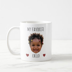 Mug Mon enfant préféré Photo personnalisée de visage