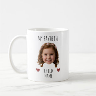 Mug Mon enfant préféré Photo personnalisée de visage &