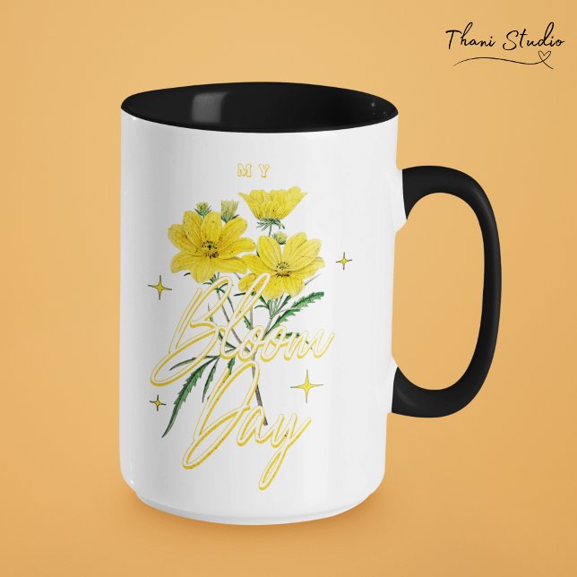 Mug Mon Fête de Fleur Nom Personnalisé Femme Inspirati (Créateur téléchargé)