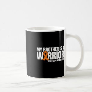 Mug Mon Frère Est Un Guerrier Orange Ribbon Rsdcrps Aw