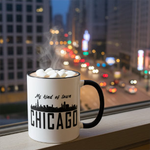 Mug Mon genre de Town Chicago City Skyline, Personnali