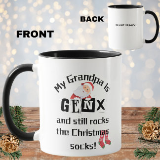 Mug Mon grand-père est GenX et roche toujours les chau