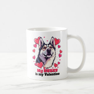 Mug Mon Husky est mon Chien Valentin mignon