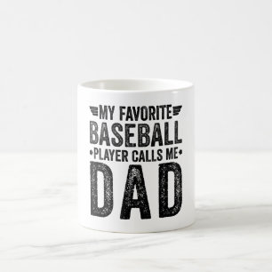 Mug Mon Joueur De Baseball Préféré M'Appelle Papa