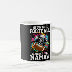 Mug Mon Joueur De Football Préféré M'Appelle Mamaw Mot