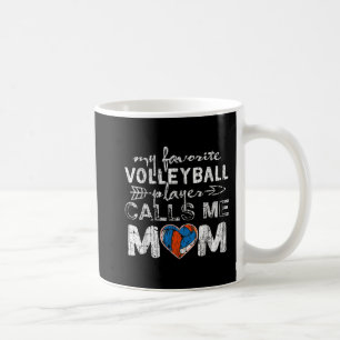 Mug Mon Joueur de volley-ball préféré m'appelle Maman