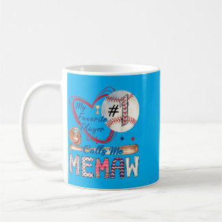 Mug Mon Joueur Favori M'appelle Memaw Baseball T-Ball