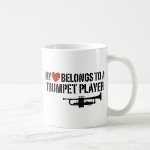 Mug Mon lecteur de trompette de coeur