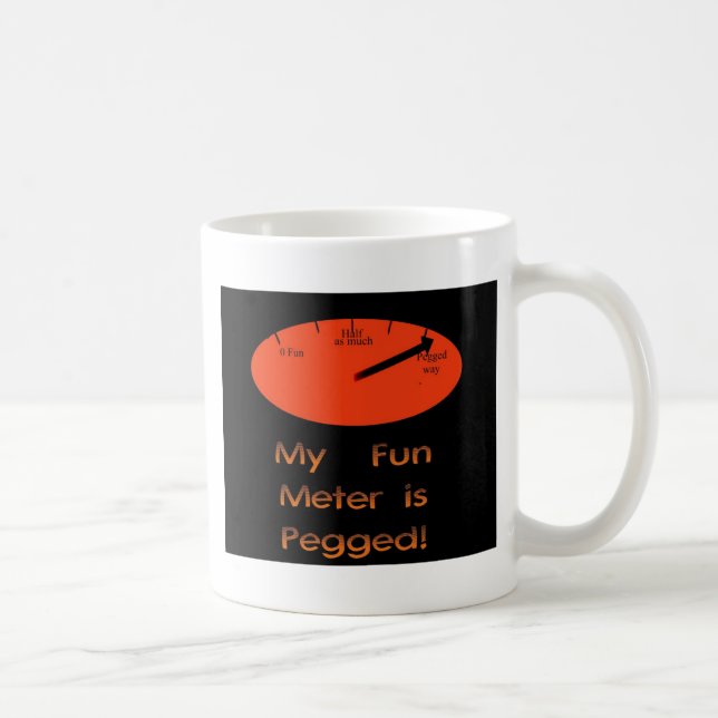 Mug Mon mètre d'amusement est chevillé ! (Droite)