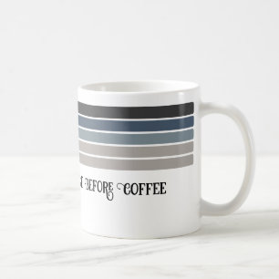 Mug Mon niveau de patience avant le café’ Mince ligne