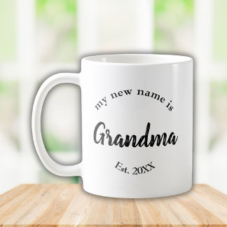 Mug Mon nouveau nom est Grandma New Grand-mère Est