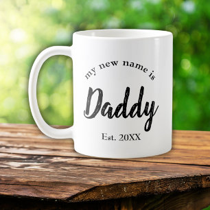 Mug Mon nouveau nom est papa Nouveau papa