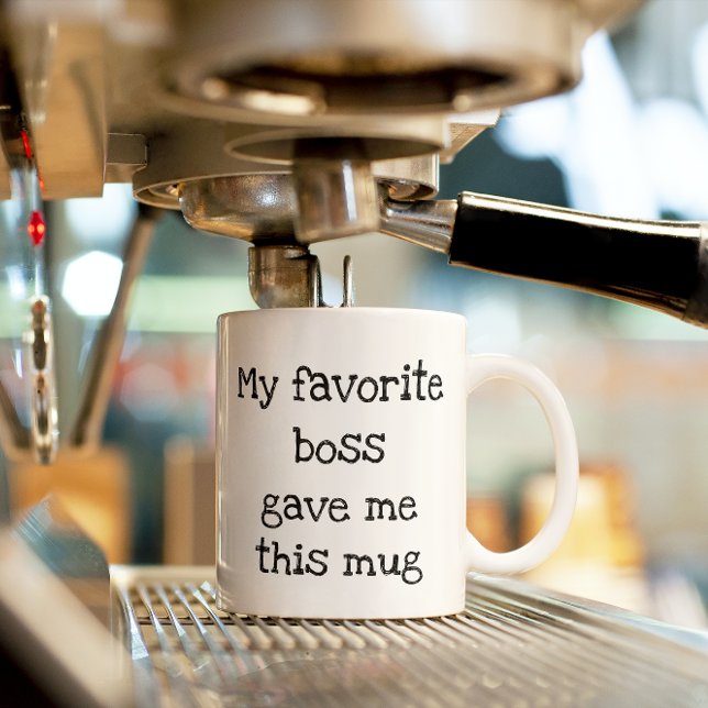 Mug Mon patron favori m'a donné un cadeau de travail d (Créateur téléchargé)