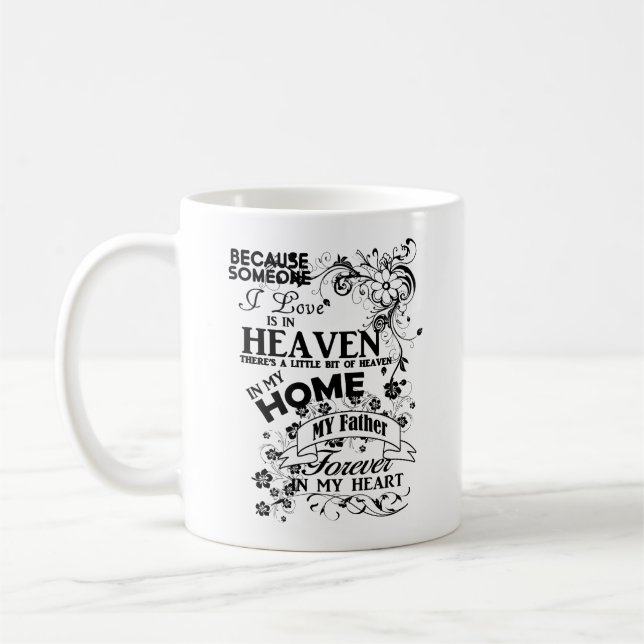 Mug Mon Père, En Mémoire Amoureuse, Souvenir (Gauche)