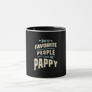 Mug Mon Peuple Préféré M'Appelle Pappy - Père Grand-Pè