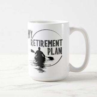 Mug mon plan de retraite kayak kayak boug d'eau 15oz
