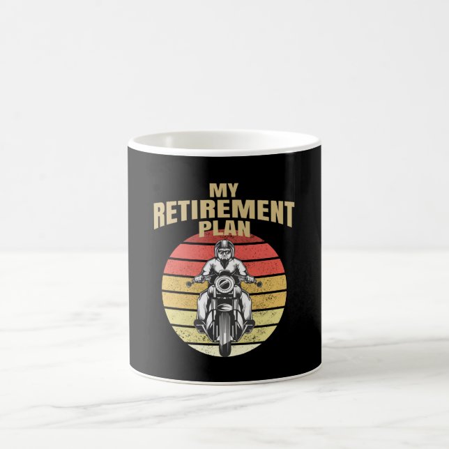 Mug Mon plan de retraite moto (Centre)