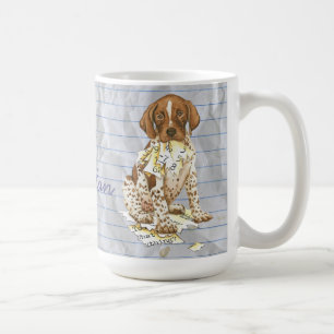 Mug Mon pointeur à cheveux courts allemand a inscrit m