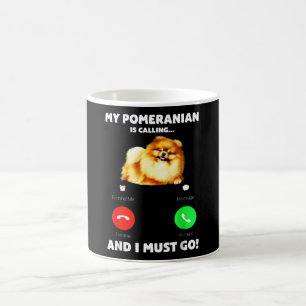 Mug Mon Poméranien Appelle Et Je Dois Y Aller