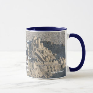 Mug Mon prochain travail : Pâtés de sable de bâtiment