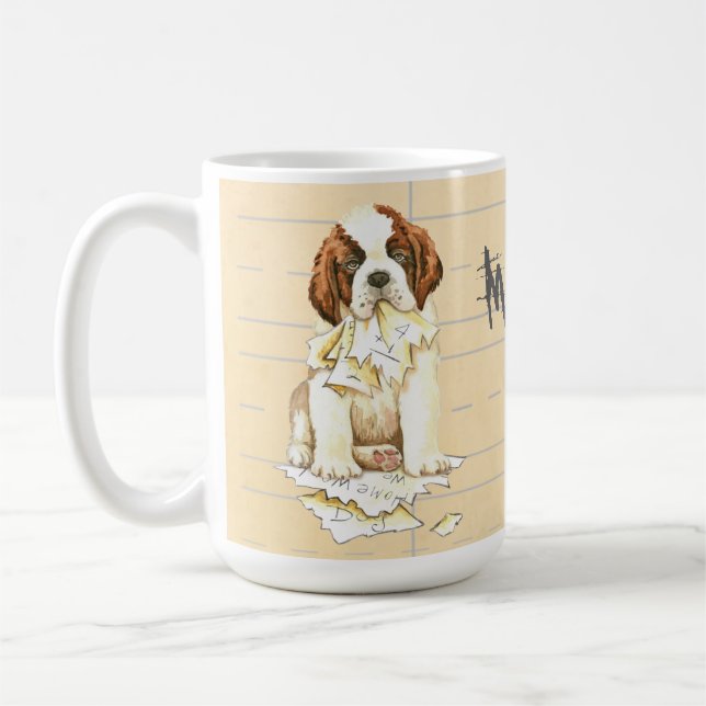 Mug Mon St. Bernard a mangé mes devoirs (Gauche)