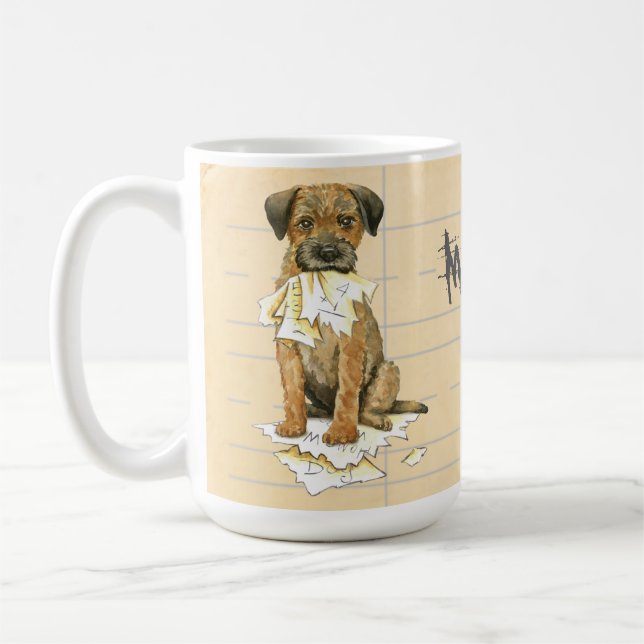 Mug Mon Terrier frontalier a mangé mes devoirs (Gauche)