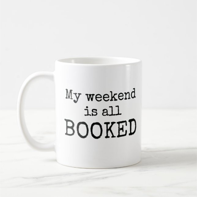 Mug Mon week-end est complet (Gauche)